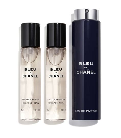 travel blue de chanel|Chanel bleu refillable travel spray.